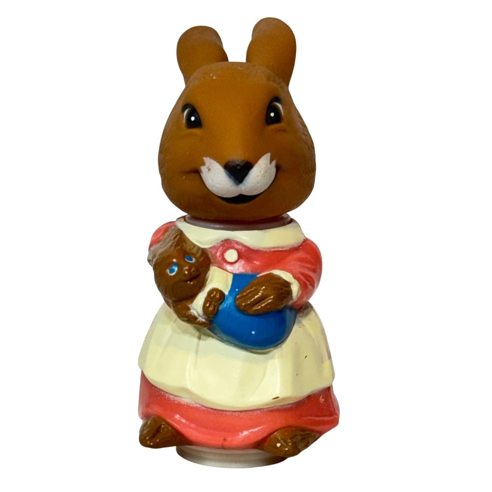Mattel Hub-Bubs Happy Village Moving 1975 Brown Mother Rabbit